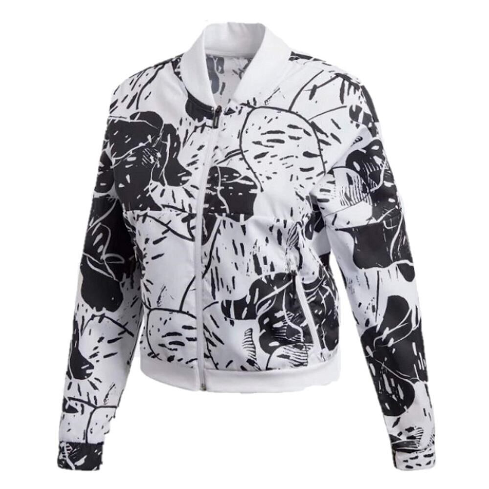 Adidas Printed Cropped Bomber Jacket XS